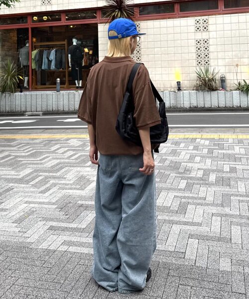 CIAOPANIC TYPY(チャオパニックティピー)の「【UNISEX】ピグメント加工メッシュポロ(ポロシャツ・レディース・ネイビー/ブラウン/チャコールグレー・MEDIUM/LARGE)」の20枚目の写真
