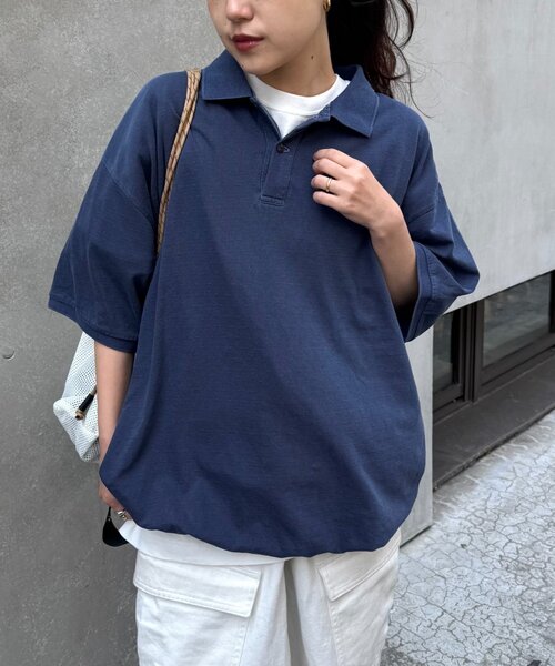 CIAOPANIC TYPY(チャオパニックティピー)の「【UNISEX】ピグメント加工メッシュポロ(ポロシャツ・レディース・ネイビー/ブラウン/チャコールグレー・MEDIUM/LARGE)」の21枚目の写真