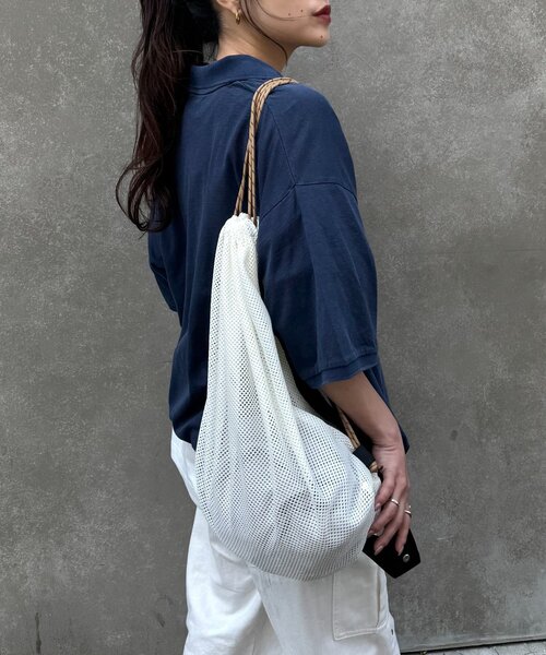 CIAOPANIC TYPY(チャオパニックティピー)の「【UNISEX】ピグメント加工メッシュポロ(ポロシャツ・レディース・ネイビー/ブラウン/チャコールグレー・MEDIUM/LARGE)」の22枚目の写真