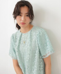 フラワーレースブラウス