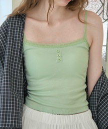 レースカップ付キャミソール/Camisole with lace cups