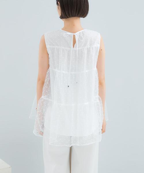 URBAN RESEARCH ROSSO WOMEN(アーバンリサーチ ロッソ)の「シアードットティアードブラウス(シャツ/ブラウス・レディース・ホワイト/ネイビー・FREE)」の12枚目の写真