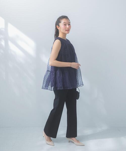 URBAN RESEARCH ROSSO WOMEN(アーバンリサーチ ロッソ)の「シアードットティアードブラウス(シャツ/ブラウス・レディース・ホワイト/ネイビー・FREE)」の19枚目の写真