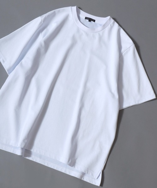 ANPAS(アンパス)の「ICEMAX Cool-Touch Crew Neck T-Shirt /アイスマックス クルーネック 無地 半袖Tシャツ 接触冷感 吸汗速乾 遮熱 紫外線カット 半袖 メンズ トップス ドローコード付き(Tシャツ/カットソー・メンズ・ホワイト/チャコールグレー/ブラック・LL/M/L)」の1枚目の写真