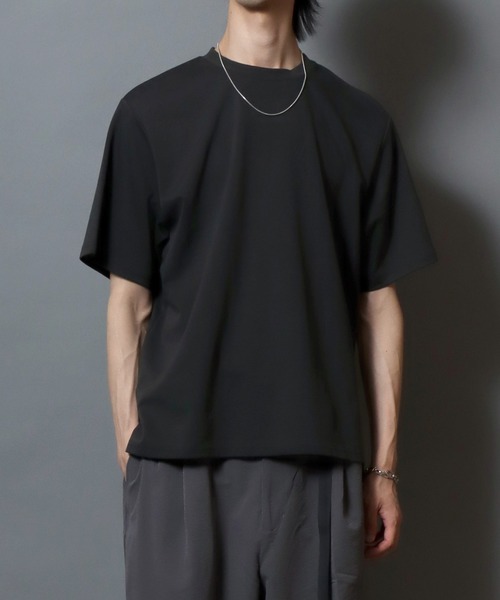 ANPAS(アンパス)の「ICEMAX Cool-Touch Crew Neck T-Shirt /アイスマックス クルーネック 無地 半袖Tシャツ 接触冷感 吸汗速乾 遮熱 紫外線カット 半袖 メンズ トップス ドローコード付き(Tシャツ/カットソー・メンズ・ホワイト/チャコールグレー/ブラック・LL/M/L)」の16枚目の写真