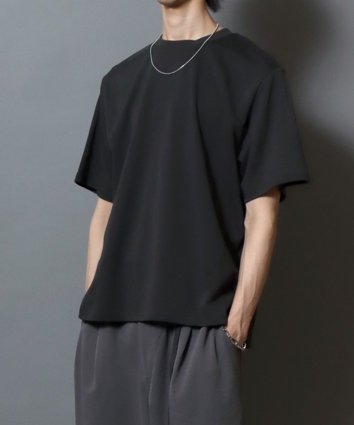ANPAS(アンパス)の「ICEMAX Cool-Touch Crew Neck T-Shirt /アイスマックス クルーネック 無地 半袖Tシャツ 接触冷感 吸汗速乾 遮熱 紫外線カット 半袖 メンズ トップス ドローコード付き(Tシャツ/カットソー・メンズ・ホワイト/チャコールグレー/ブラック・LL/M/L)」の15枚目の写真