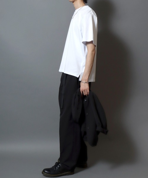 ANPAS(アンパス)の「ICEMAX Cool-Touch Crew Neck T-Shirt /アイスマックス クルーネック 無地 半袖Tシャツ 接触冷感 吸汗速乾 遮熱 紫外線カット 半袖 メンズ トップス ドローコード付き(Tシャツ/カットソー・メンズ・ホワイト/チャコールグレー/ブラック・LL/M/L)」の22枚目の写真