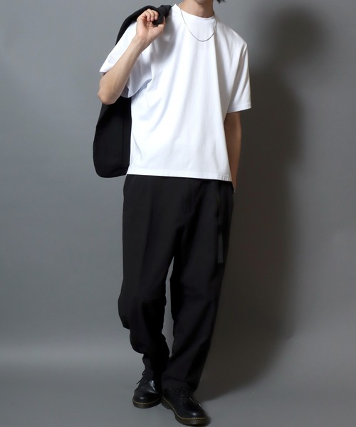ANPAS(アンパス)の「ICEMAX Cool-Touch Crew Neck T-Shirt /アイスマックス クルーネック 無地 半袖Tシャツ 接触冷感 吸汗速乾 遮熱 紫外線カット 半袖 メンズ トップス ドローコード付き(Tシャツ/カットソー・メンズ・ホワイト/チャコールグレー/ブラック・LL/M/L)」の21枚目の写真