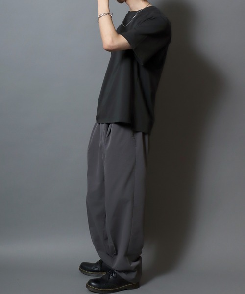 ANPAS(アンパス)の「ICEMAX Cool-Touch Crew Neck T-Shirt /アイスマックス クルーネック 無地 半袖Tシャツ 接触冷感 吸汗速乾 遮熱 紫外線カット 半袖 メンズ トップス ドローコード付き(Tシャツ/カットソー・メンズ・ホワイト/チャコールグレー/ブラック・LL/M/L)」の14枚目の写真