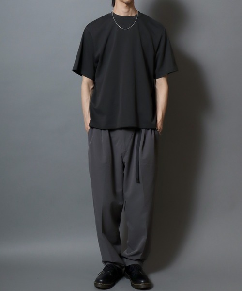 ANPAS(アンパス)の「ICEMAX Cool-Touch Crew Neck T-Shirt /アイスマックス クルーネック 無地 半袖Tシャツ 接触冷感 吸汗速乾 遮熱 紫外線カット 半袖 メンズ トップス ドローコード付き(Tシャツ/カットソー・メンズ・ホワイト/チャコールグレー/ブラック・LL/M/L)」の12枚目の写真