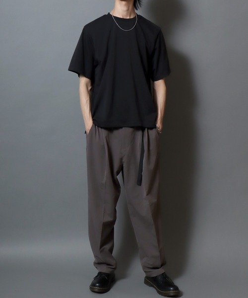 ANPAS(アンパス)の「ICEMAX Cool-Touch Crew Neck T-Shirt /アイスマックス クルーネック 無地 半袖Tシャツ 接触冷感 吸汗速乾 遮熱 紫外線カット 半袖 メンズ トップス ドローコード付き(Tシャツ/カットソー・メンズ・ホワイト/チャコールグレー/ブラック・LL/M/L)」の4枚目の写真