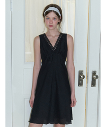 RE_L（リエル）の「Forras lace midi dress (black)（ワンピース）」