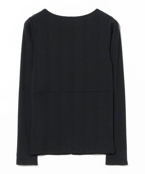 Ray BEAMS(レイビームス)の「【別注】MILLER / ロングスリーブ Tシャツ(Tシャツ/カットソー・レディース・ダークブラウン/ブラック・ONE SIZE)」の4枚目の写真