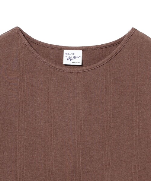 Ray BEAMS(レイビームス)の「【別注】MILLER / ロングスリーブ Tシャツ(Tシャツ/カットソー・レディース・ダークブラウン/ブラック・ONE SIZE)」の7枚目の写真