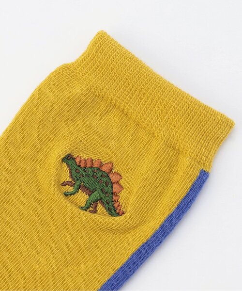 Ampersand(アンパサンド)の「ワンポイント刺繍ソックス(ソックス/靴下・キッズ・ブラック/マスタード/オフホワイト・12/15 /18/21)」の8枚目の写真
