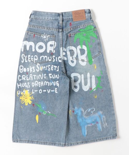 FREE STYLISTS(フリー スタイリスト)の「グラフィティ 七分丈デニムパンツ(デニムパンツ・レディース・ブルー・S/XL/L/M)」の2枚目の写真