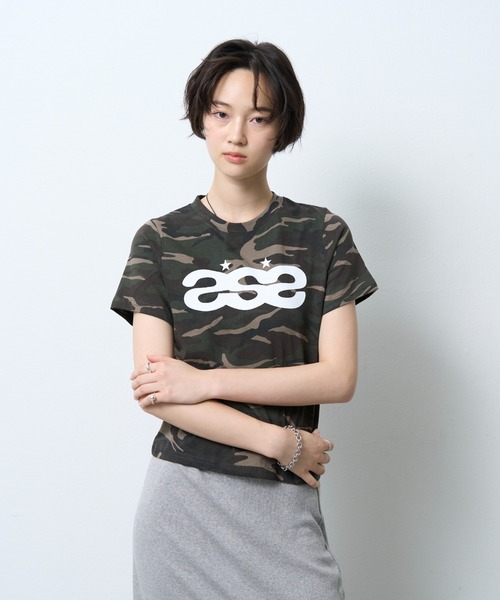 Camo Logo Tee / カモフラロゴTシャツ（Tシャツ/カットソー）｜NUJOH
