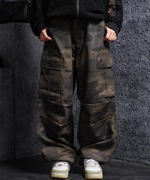 ツイル ワイドカーゴパンツ / Twill Wide-Leg Cargo Pants