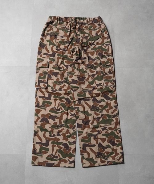 1111clothing（ワンフォークロージング）の「ツイル ワイドカーゴパンツ / Twill Wide-Leg Cargo Pants（カーゴパンツ・メンズ・グリーン/ブラウン/ブラック/カーキ・M/XL/L）」の16枚目の写真