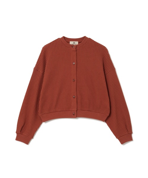 SEAGREEN（シーグリーン）の「SEAGREEN(シーグリーン) BIG WAFFLE CARDIGAN（カーディガン/ボレロ・レディース・グリーン/ブラウン/クリーム/ブラック・1/2）」の2枚目の写真