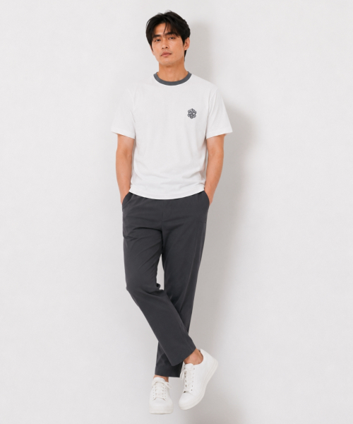 CUSTOMUS(カスタムアース)の「メンズ フロッキー ロゴプリント ラウンド 半袖Tシャツ CXS26MKRT505 GRN(Tシャツ/カットソー・メンズ・グリーン・MEDIUM/LARGE/X-LARGE)」の4枚目の写真