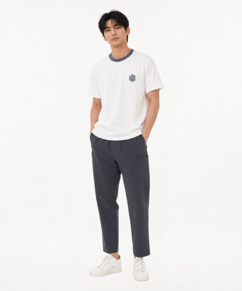 CUSTOMUS(カスタムアース)の「メンズ フロッキー ロゴプリント ラウンド 半袖Tシャツ CXS26MKRT505 GRN(Tシャツ/カットソー・メンズ・グリーン・MEDIUM/LARGE/X-LARGE)」の3枚目の写真
