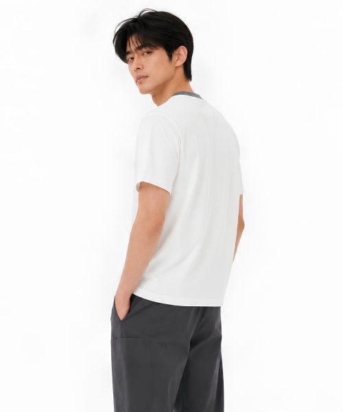 CUSTOMUS(カスタムアース)の「メンズ フロッキー ロゴプリント ラウンド 半袖Tシャツ CXS26MKRT505 GRN(Tシャツ/カットソー・メンズ・グリーン・MEDIUM/LARGE/X-LARGE)」の2枚目の写真