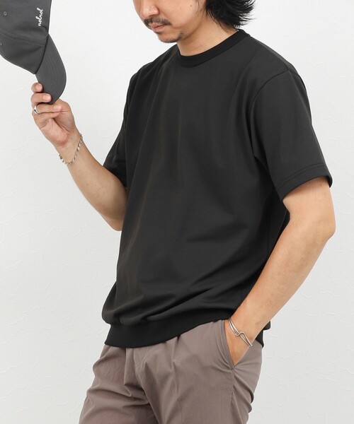 NOLLEY’S(ノーリーズ)の「JQ裏メッシュTシャツ ジャカード 26SS(Tシャツ/カットソー・メンズ・ブラック/ホワイト/ベージュ・L/M/S/XL)」の1枚目の写真