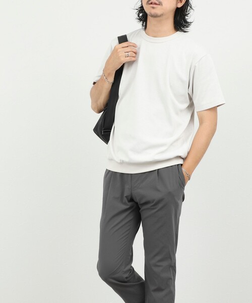 NOLLEY’S(ノーリーズ)の「JQ裏メッシュTシャツ ジャカード 26SS(Tシャツ/カットソー・メンズ・ブラック/ホワイト/ベージュ・L/M/S/XL)」の4枚目の写真