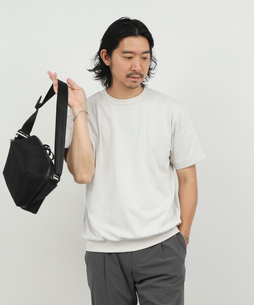 NOLLEY’S(ノーリーズ)の「JQ裏メッシュTシャツ ジャカード 26SS(Tシャツ/カットソー・メンズ・ブラック/ホワイト/ベージュ・L/M/S/XL)」の5枚目の写真