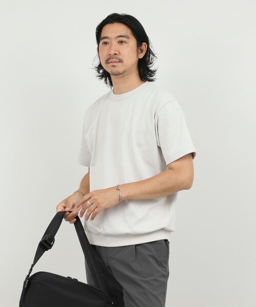 NOLLEY’S(ノーリーズ)の「JQ裏メッシュTシャツ ジャカード 26SS(Tシャツ/カットソー・メンズ・ブラック/ホワイト/ベージュ・L/M/S/XL)」の6枚目の写真
