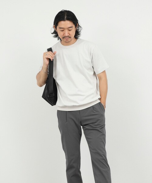 NOLLEY’S(ノーリーズ)の「JQ裏メッシュTシャツ ジャカード 26SS(Tシャツ/カットソー・メンズ・ブラック/ホワイト/ベージュ・L/M/S/XL)」の7枚目の写真