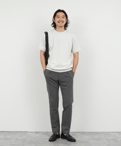 NOLLEY’S(ノーリーズ)の「JQ裏メッシュTシャツ ジャカード 26SS(Tシャツ/カットソー・メンズ・ブラック/ホワイト/ベージュ・L/M/S/XL)」の8枚目の写真