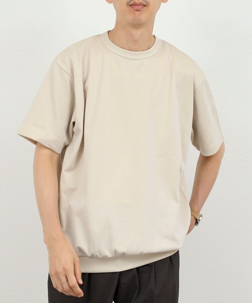 NOLLEY’S(ノーリーズ)の「JQ裏メッシュTシャツ ジャカード 26SS(Tシャツ/カットソー・メンズ・ブラック/ホワイト/ベージュ・L/M/S/XL)」の11枚目の写真