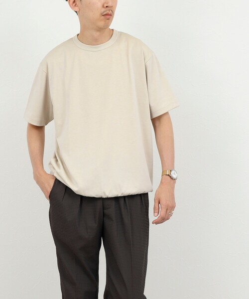 NOLLEY’S(ノーリーズ)の「JQ裏メッシュTシャツ ジャカード 26SS(Tシャツ/カットソー・メンズ・ブラック/ホワイト/ベージュ・L/M/S/XL)」の14枚目の写真