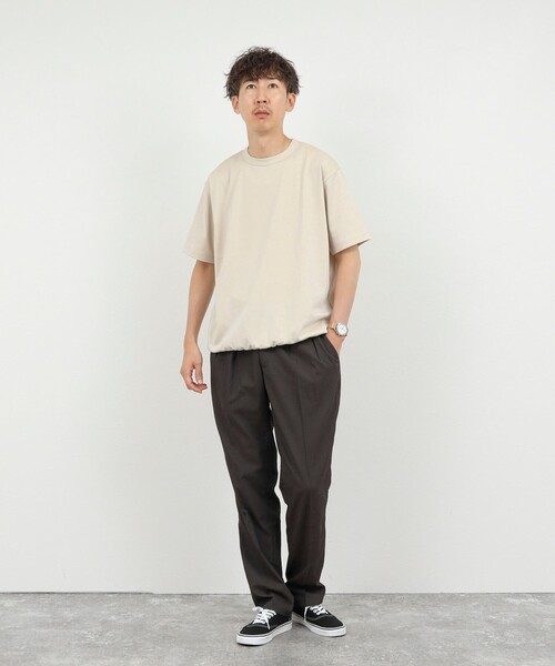 NOLLEY’S(ノーリーズ)の「JQ裏メッシュTシャツ ジャカード 26SS(Tシャツ/カットソー・メンズ・ブラック/ホワイト/ベージュ・L/M/S/XL)」の19枚目の写真