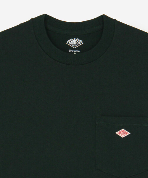 DANTON(ダントン)の「DANTON | ポケット クルーネックTシャツ SOLID MEN(Tシャツ/カットソー・メンズ・ダークグリーン・XL/L/S/M)」の11枚目の写真