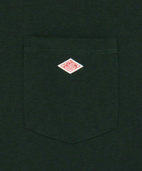 DANTON(ダントン)の「DANTON | ポケット クルーネックTシャツ SOLID MEN(Tシャツ/カットソー・メンズ・ダークグリーン・XL/L/S/M)」の8枚目の写真