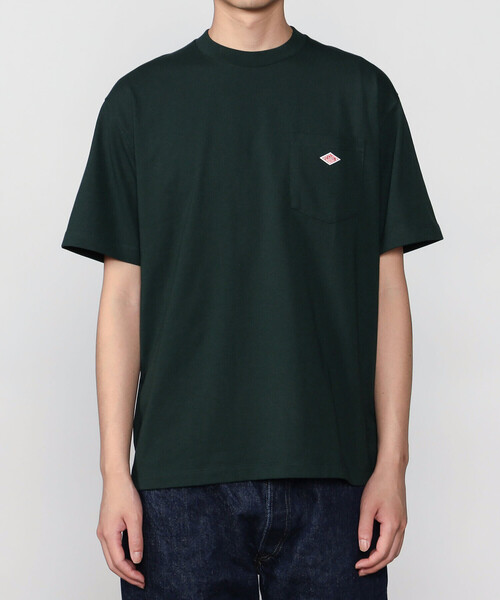 DANTON(ダントン)の「DANTON | ポケット クルーネックTシャツ SOLID MEN(Tシャツ/カットソー・メンズ・ダークグリーン・XL/L/S/M)」の6枚目の写真