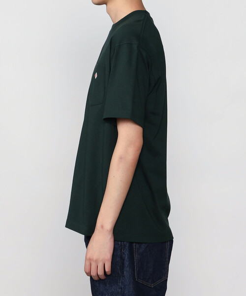 DANTON(ダントン)の「DANTON | ポケット クルーネックTシャツ SOLID MEN(Tシャツ/カットソー・メンズ・ダークグリーン・XL/L/S/M)」の5枚目の写真