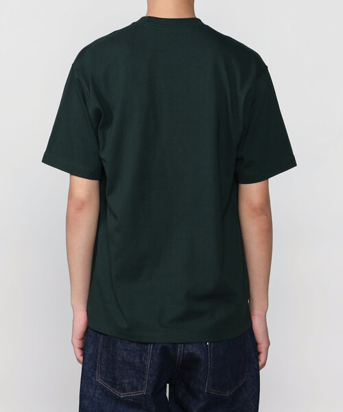 DANTON(ダントン)の「DANTON | ポケット クルーネックTシャツ SOLID MEN(Tシャツ/カットソー・メンズ・ダークグリーン・XL/L/S/M)」の4枚目の写真