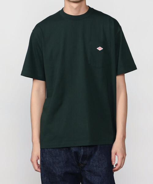 DANTON(ダントン)の「DANTON | ポケット クルーネックTシャツ SOLID MEN(Tシャツ/カットソー・メンズ・ダークグリーン・XL/L/S/M)」の3枚目の写真