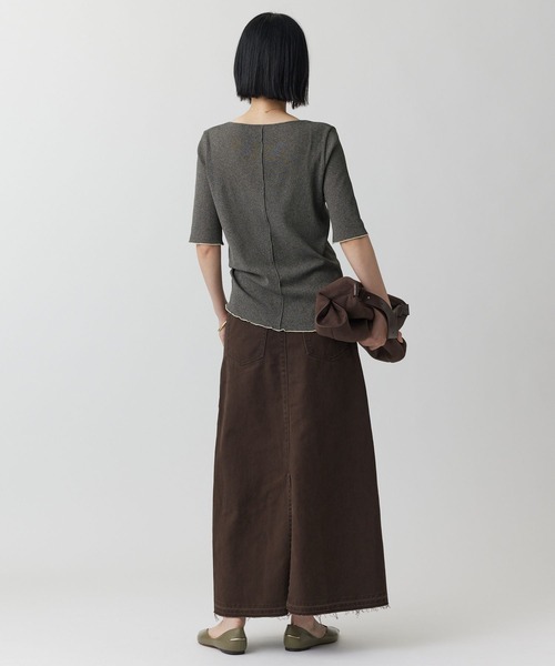 BABYLONE（バビロン）の「シアーメロウカットソー［洗濯可］（Tシャツ/カットソー・レディース・ブラウン/カーキ・フリー）」の10枚目の写真