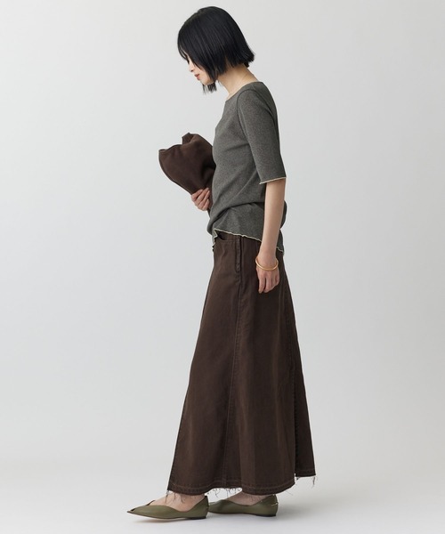 BABYLONE（バビロン）の「シアーメロウカットソー［洗濯可］（Tシャツ/カットソー・レディース・ブラウン/カーキ・フリー）」の9枚目の写真