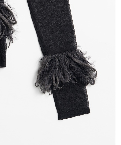 PRANK PROJECT（プランクプロジェクト）の「【2026Autumn Pre-Order】フラッフィーシアーニット / Fluffy Sheer Knit（ニット/セーター・レディース・オフホワイト/ブラック・FREE）」の16枚目の写真