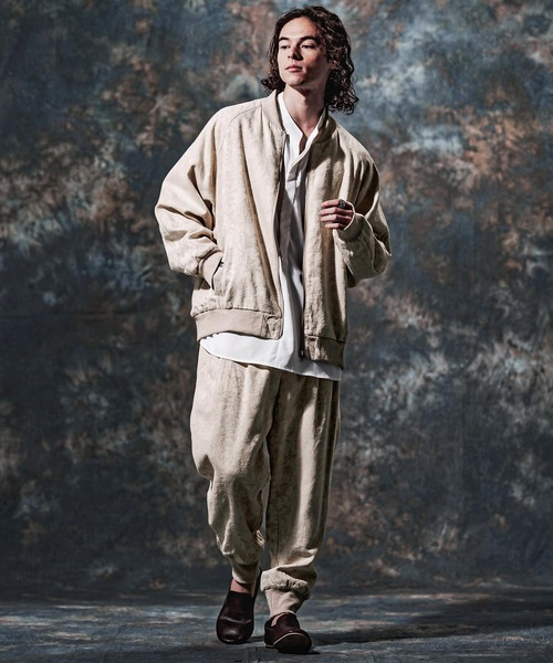 Jih Nunc(ジーヌンク)の「mj11753-コットンリネンジャガードMA-1ブルゾン(JIH-R1221)(MA-1・メンズ・ブラック/キナリ・L/M/S)」の20枚目の写真