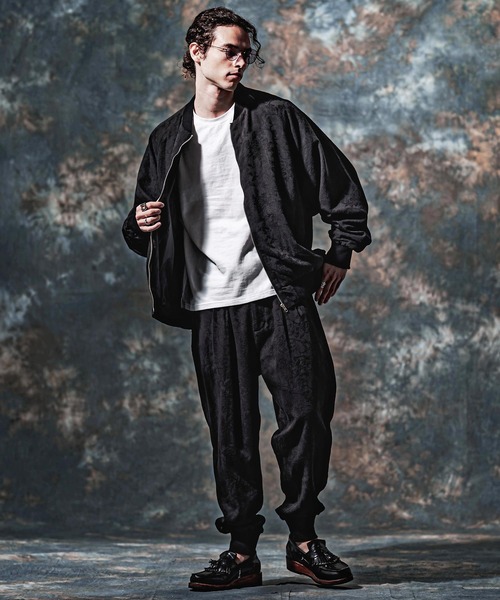 Jih Nunc(ジーヌンク)の「mj11753-コットンリネンジャガードMA-1ブルゾン(JIH-R1221)(MA-1・メンズ・ブラック/キナリ・L/M/S)」の19枚目の写真