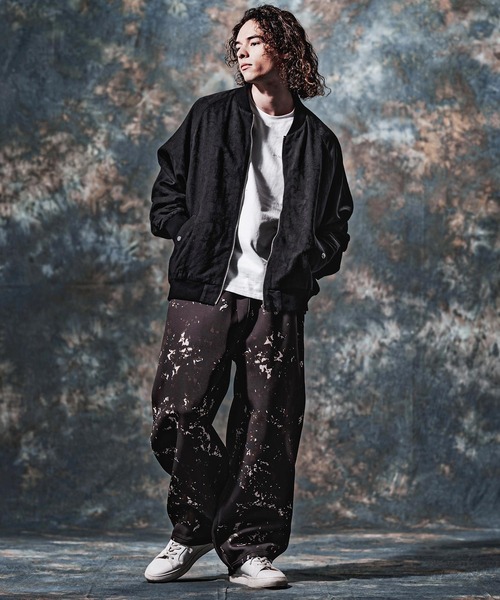 Jih Nunc(ジーヌンク)の「mj11753-コットンリネンジャガードMA-1ブルゾン(JIH-R1221)(MA-1・メンズ・ブラック/キナリ・L/M/S)」の16枚目の写真