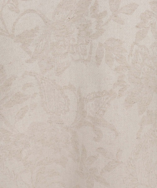 Jih Nunc(ジーヌンク)の「mj11753-コットンリネンジャガードMA-1ブルゾン(JIH-R1221)(MA-1・メンズ・ブラック/キナリ・L/M/S)」の3枚目の写真