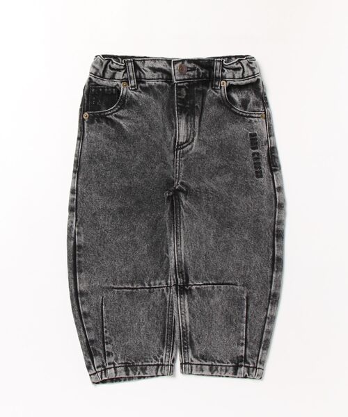 BOBO CHOSES(ボボショーズ)の「Beast Tag denim pants(デニムパンツ・キッズ・ブラック・110cm/120cm/145cm/155cm)」の1枚目の写真